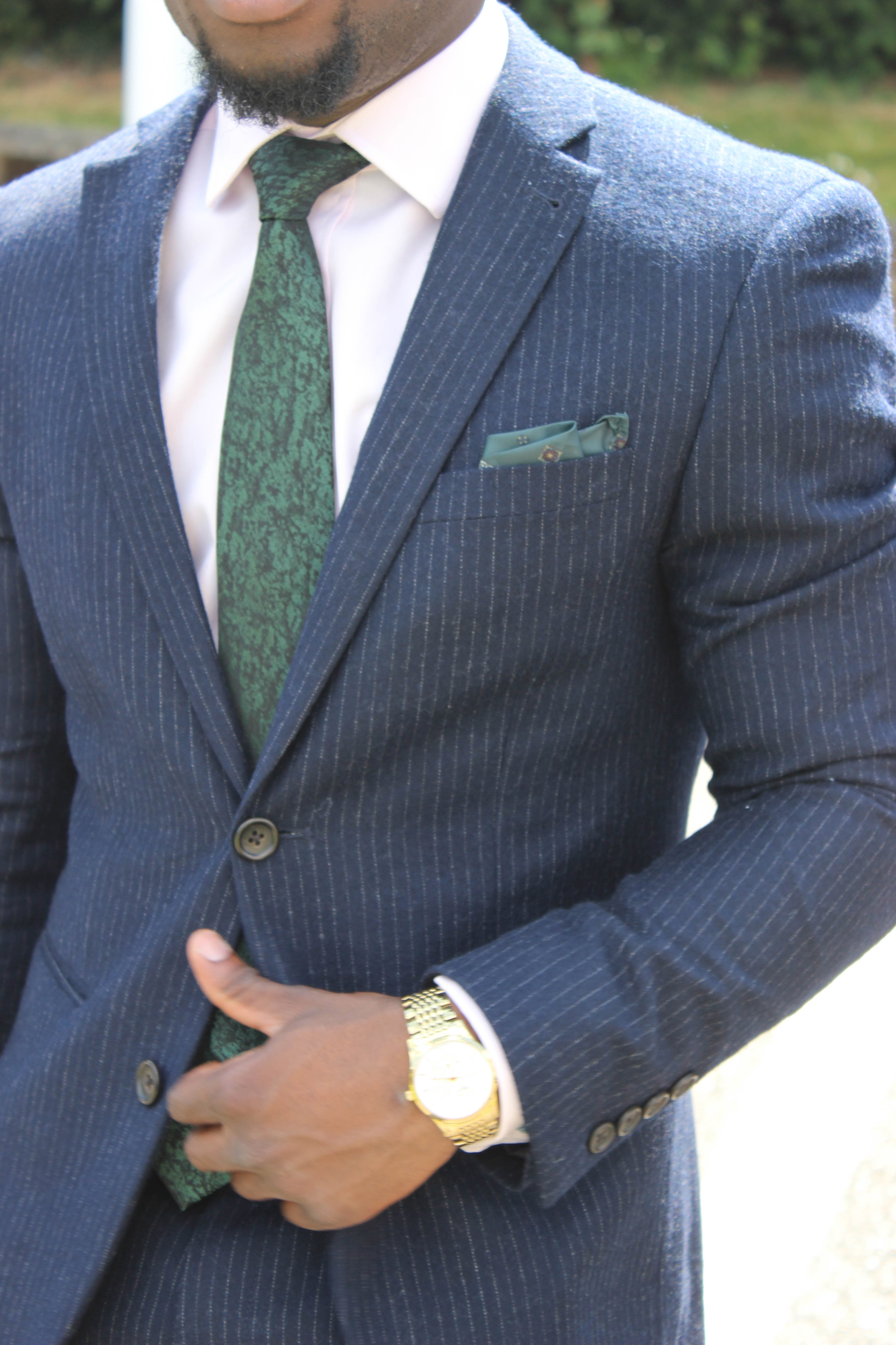 pinstripe suit vest