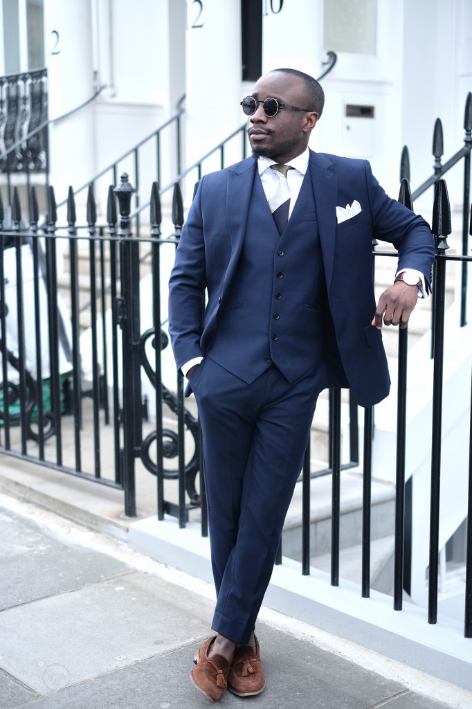 Wedding guest blue outlet suit